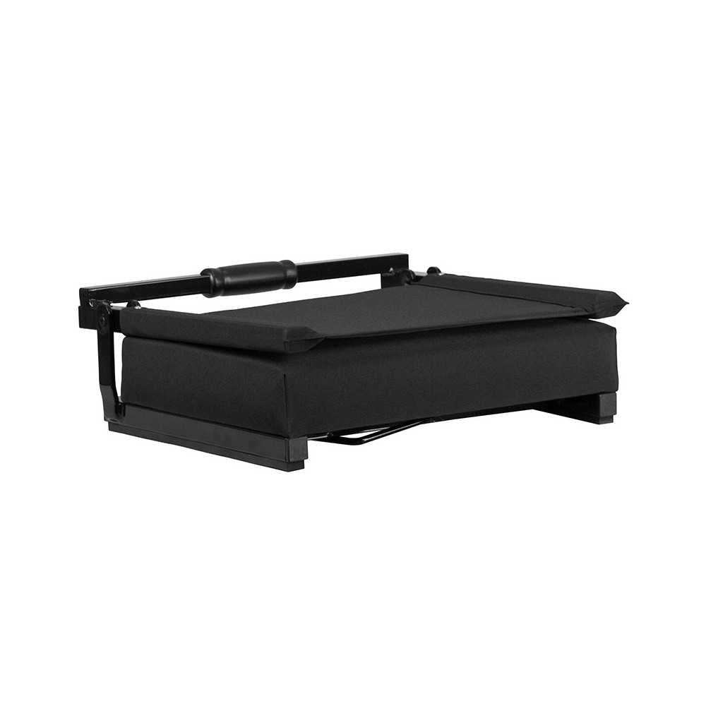 500 LB. Weight Capacity Lightweight Aluminum Frame and Ultra-Padded Seat in Black