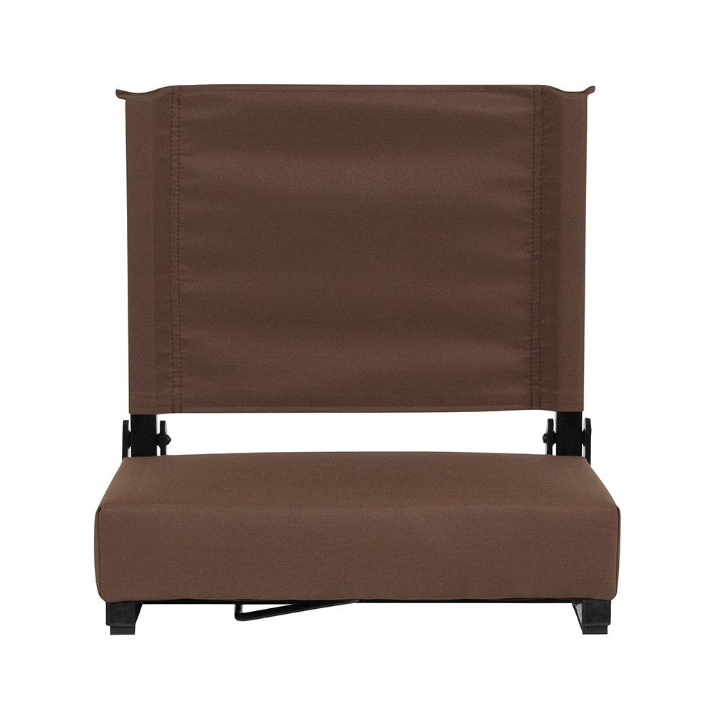 500 LB. Weight Capacity Lightweight Aluminum Frame and Ultra-Padded Seat in Brown