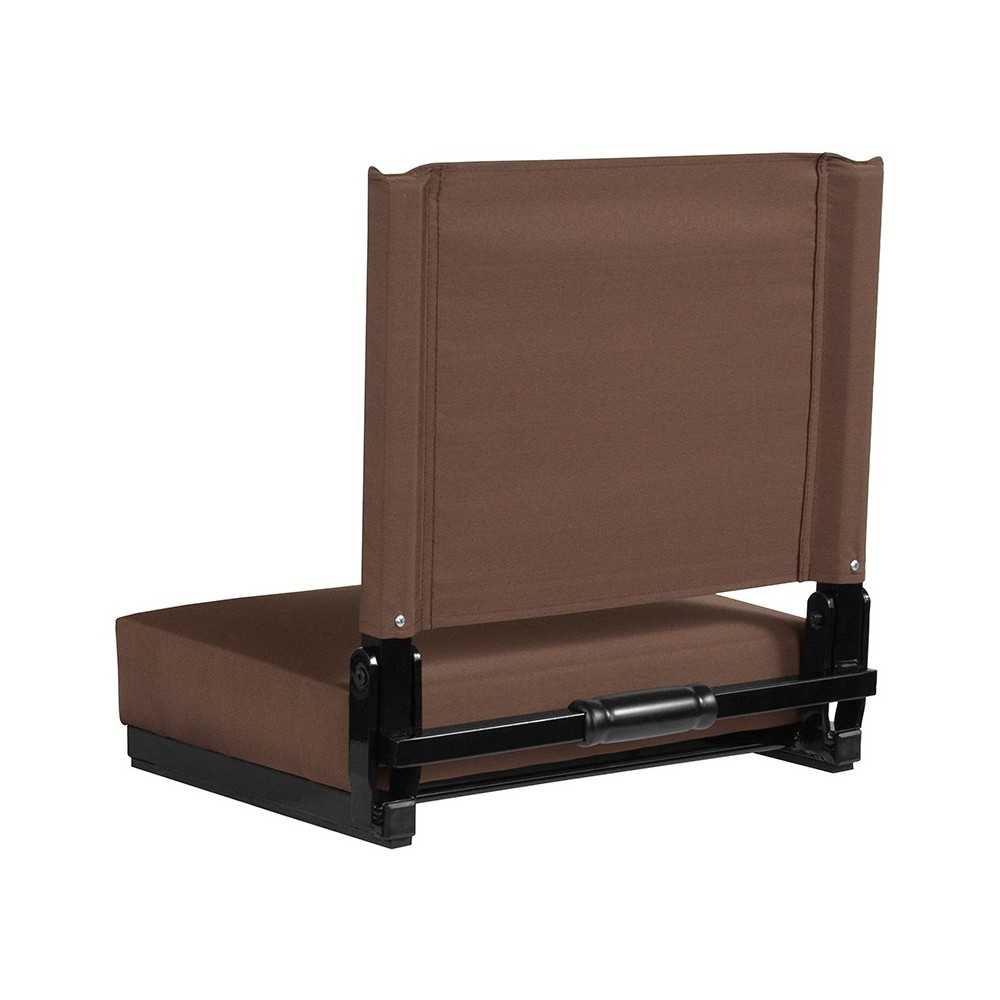 500 LB. Weight Capacity Lightweight Aluminum Frame and Ultra-Padded Seat in Brown