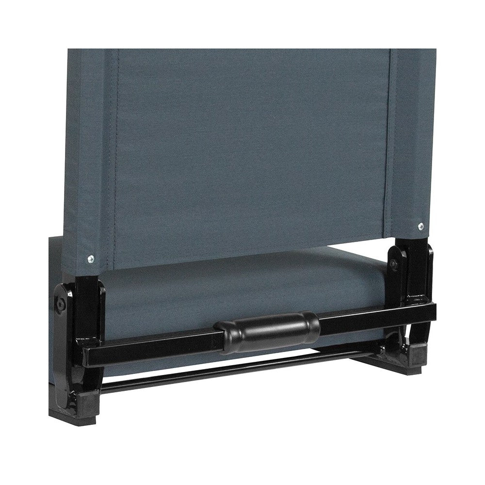 500 LB. Weight Capacity Lightweight Aluminum Frame and Ultra-Padded Seat in Dark Blue