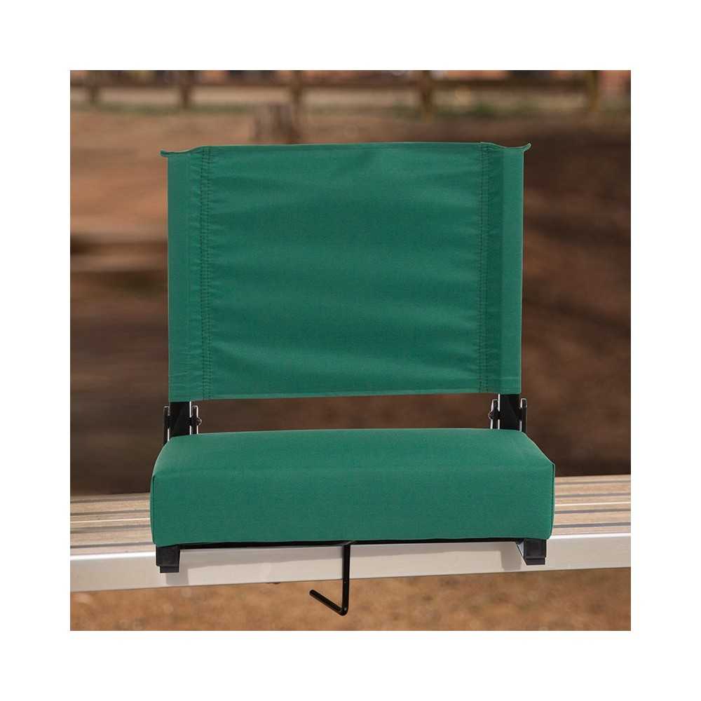 500 LB. Weight Capacity Lightweight Aluminum Frame and Ultra-Padded Seat in Hunter Green