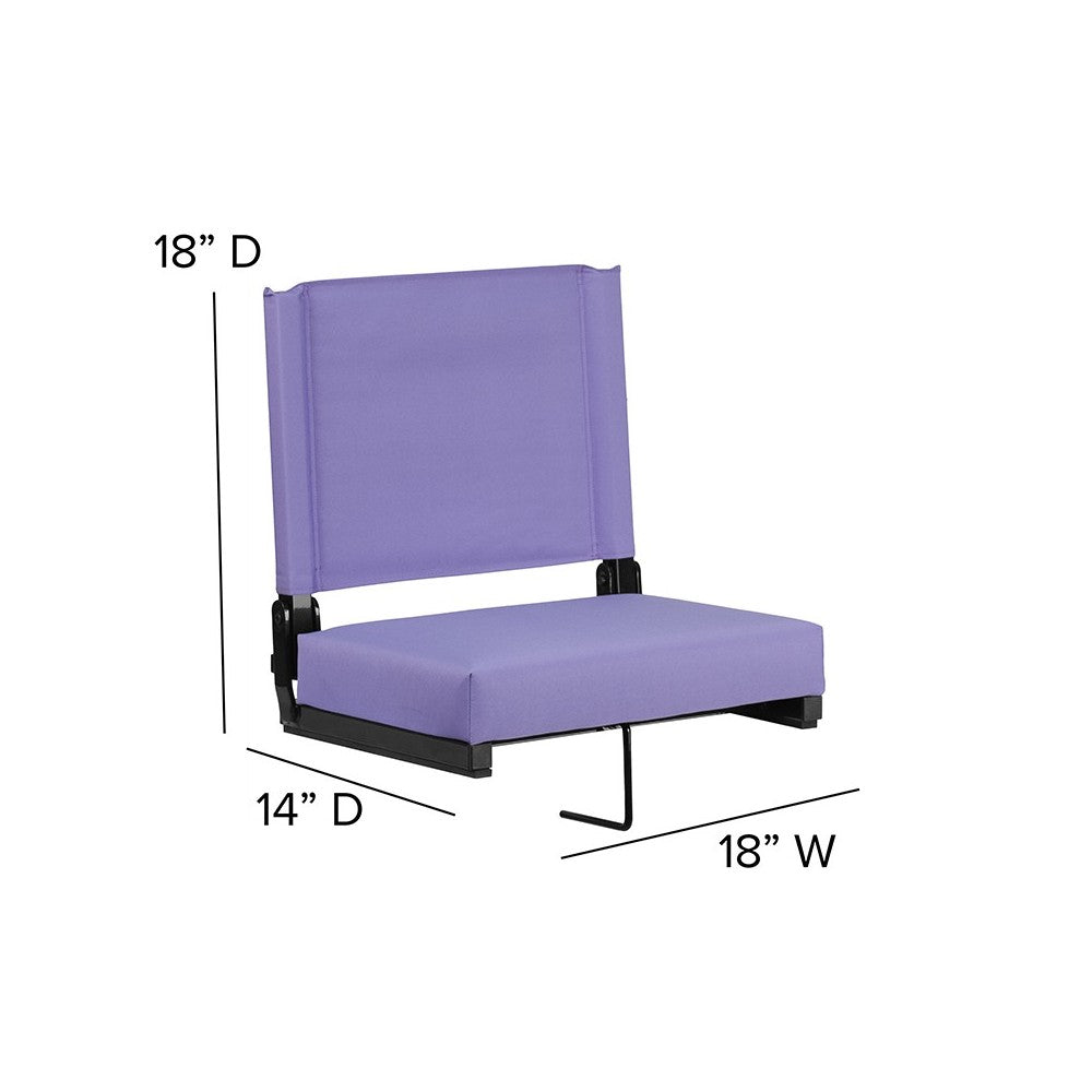 500 LB. Weight Capacity Lightweight Aluminum Frame and Ultra-Padded Seat in Purple
