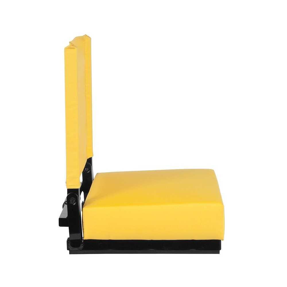 500 LB. Weight Capacity Lightweight Aluminum Frame and Ultra-Padded Seat in Yellow