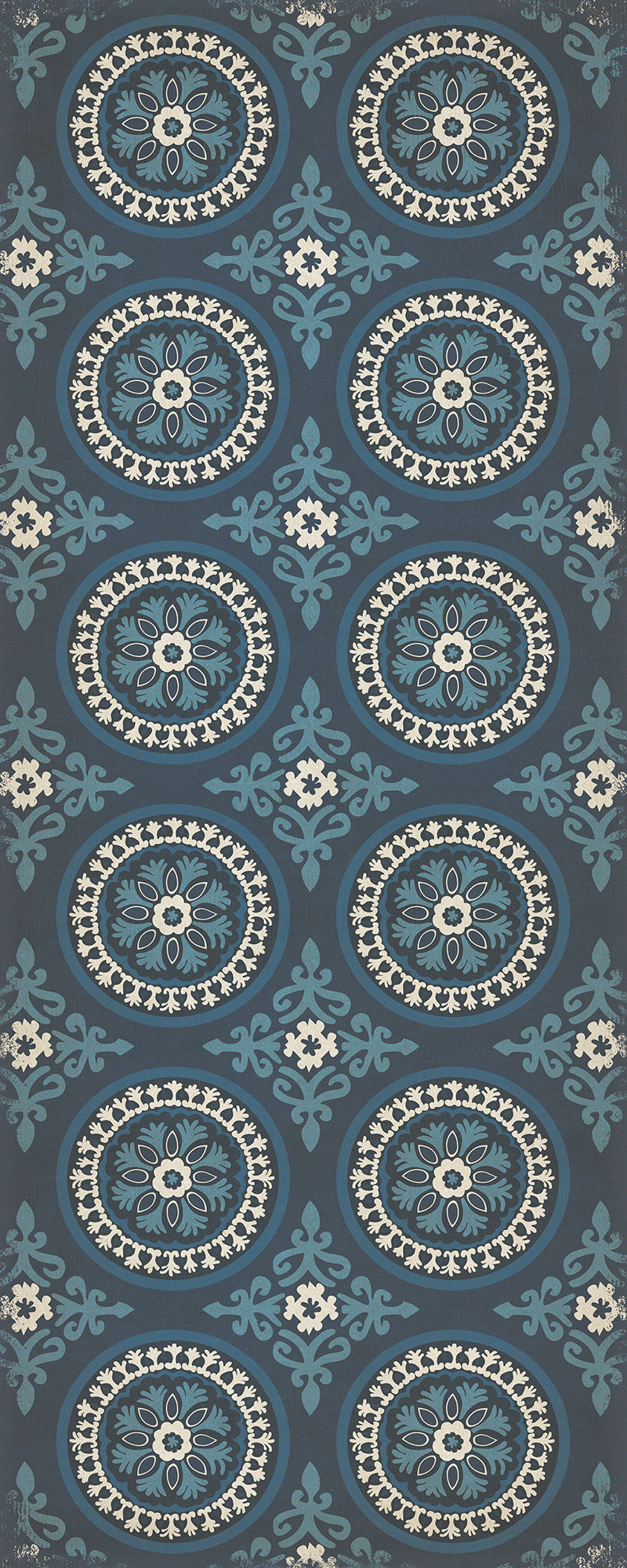 Pattern 43 Zen 36x90 Vintage Vinyl Floorcloth