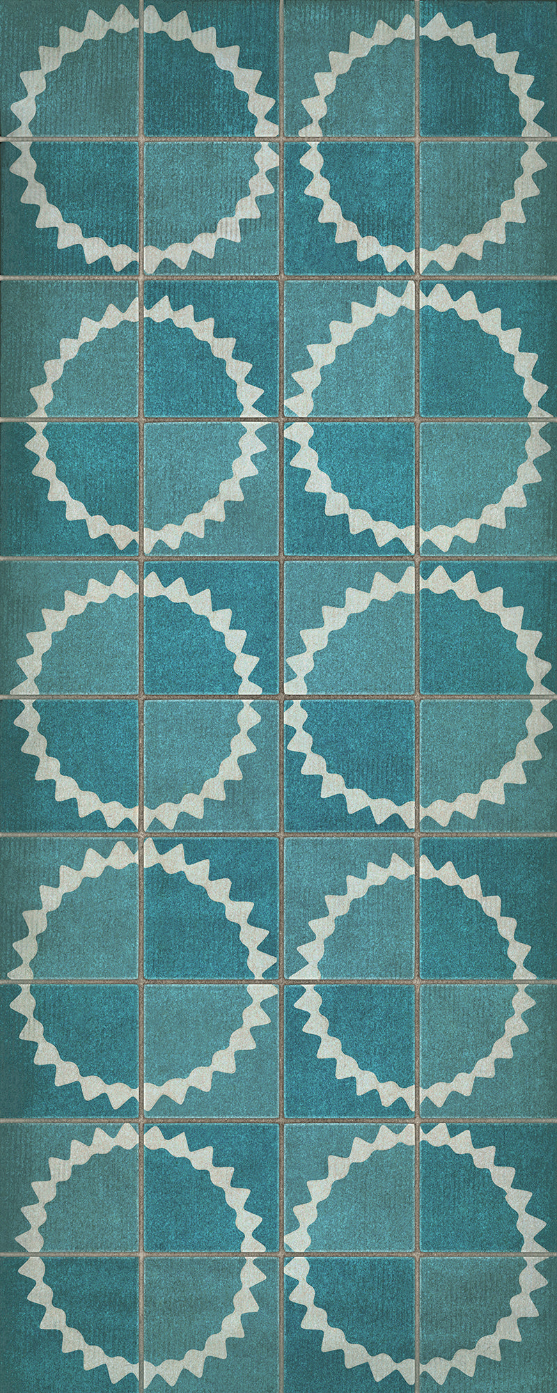 Pattern 46 Stellar 36x90 Vintage Vinyl Floorcloth