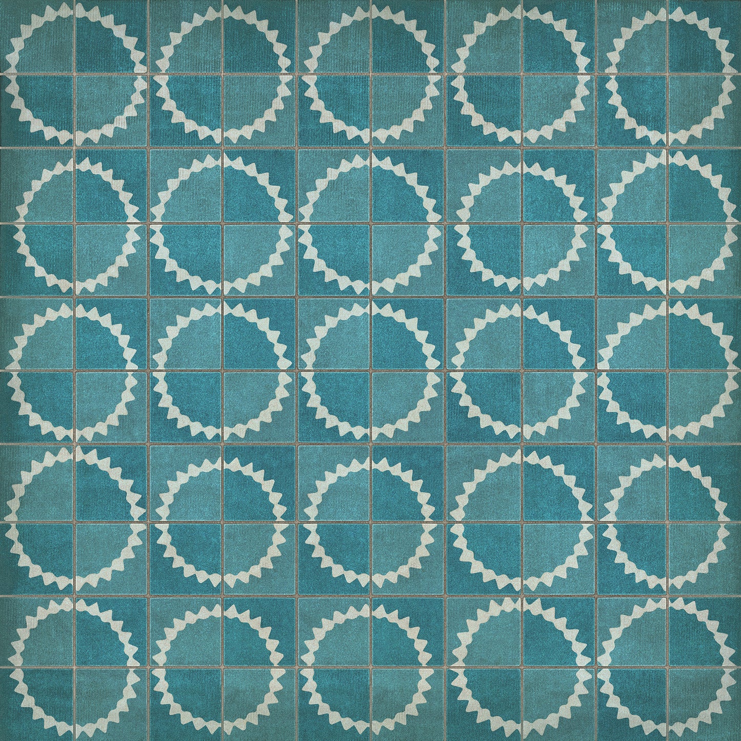 Pattern 46 Stellar 60x60 Vintage Vinyl Floorcloth
