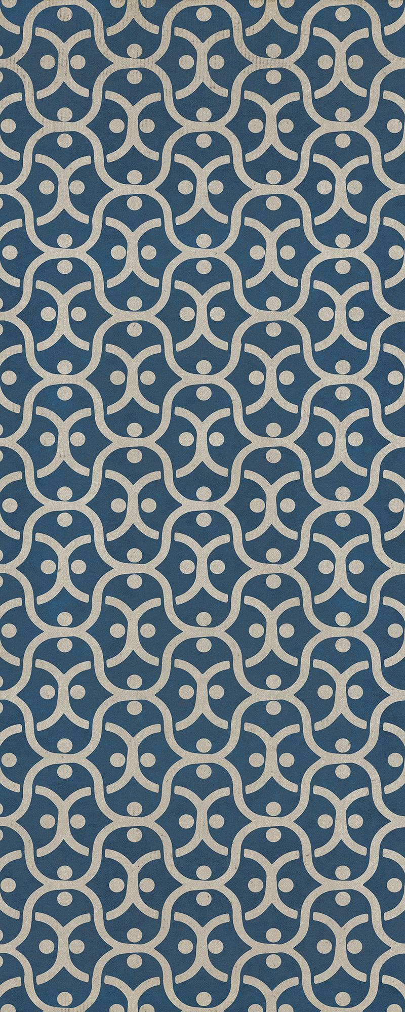 Pattern 47 A Beautiful Mind 36x90 Vintage Vinyl Floorcloth