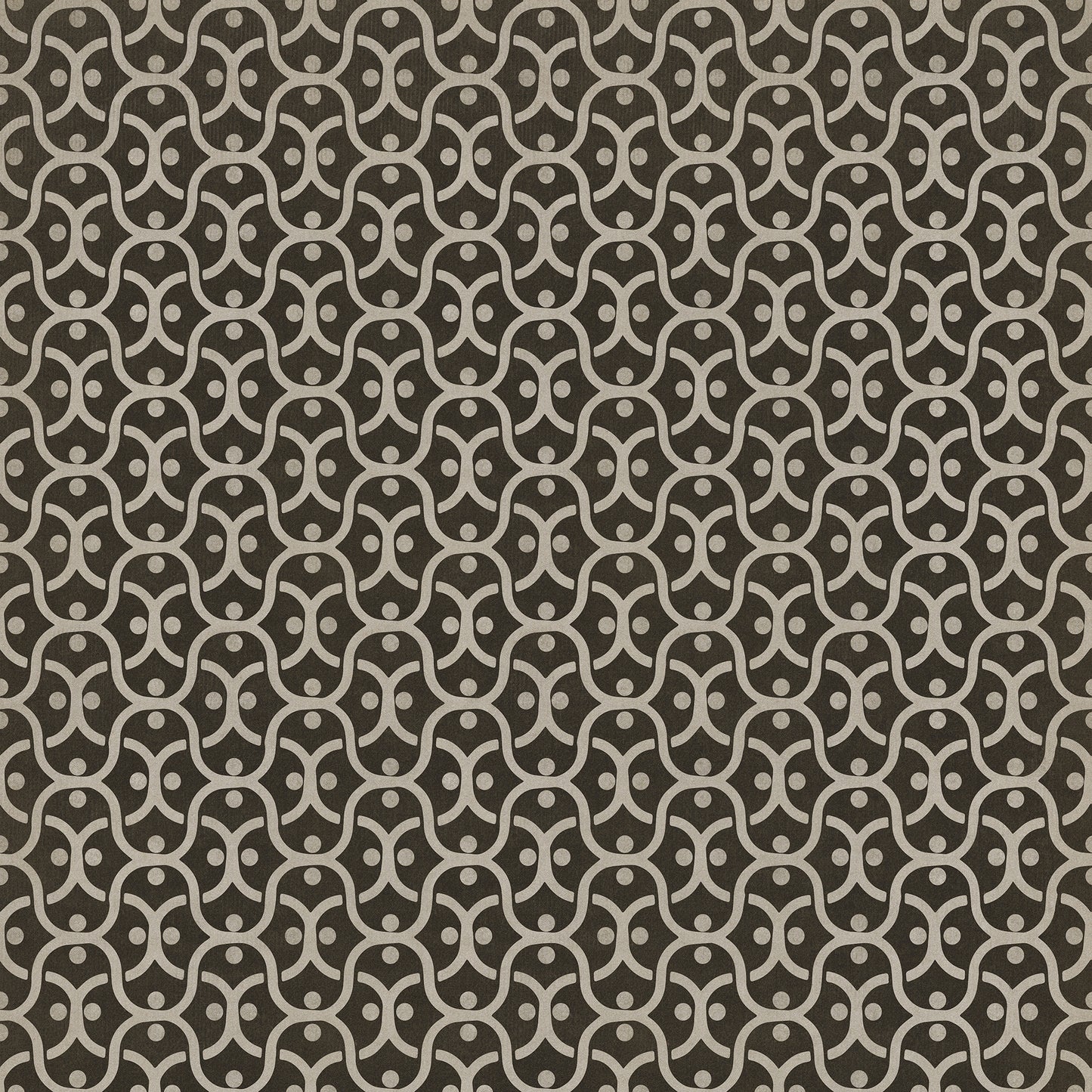 Pattern 47 Black Russian 72x72 Vintage Vinyl Floorcloth