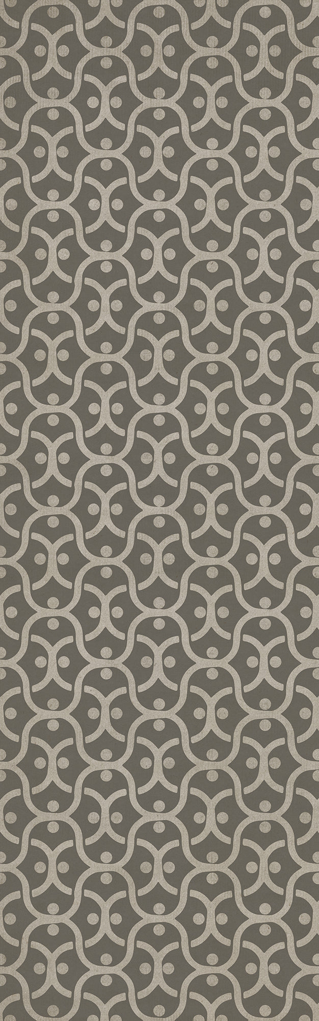Pattern 47 Grey Matter 36x115 Vintage Vinyl Floorcloth
