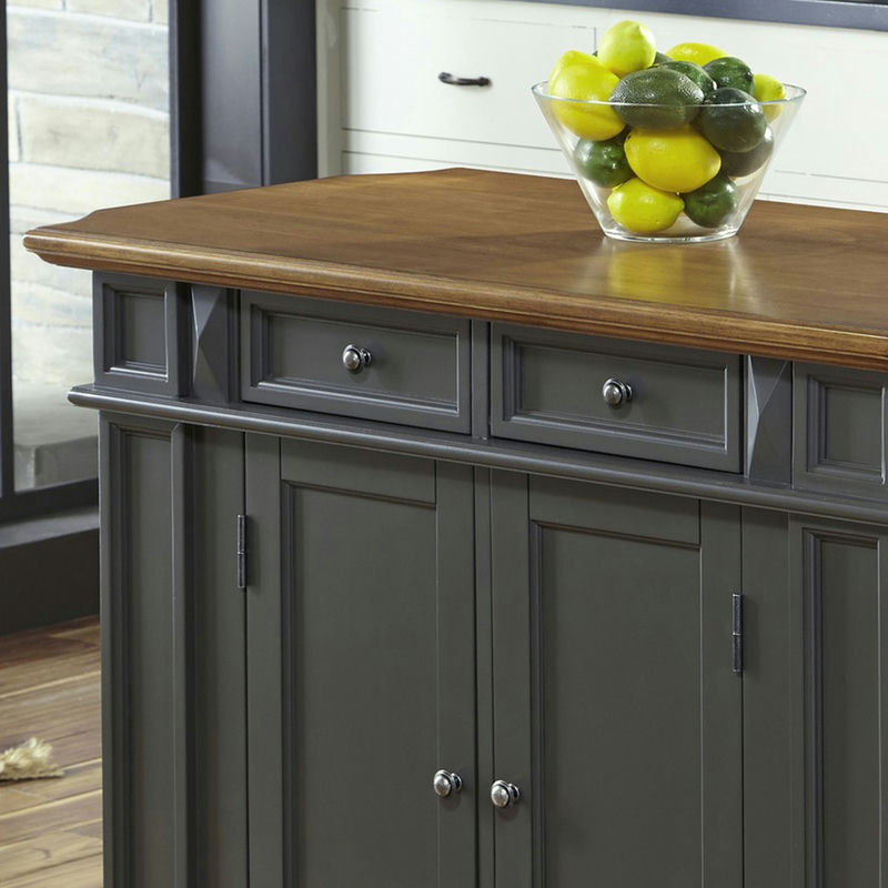 Montauk Kitchen Island by homestyles, Gray