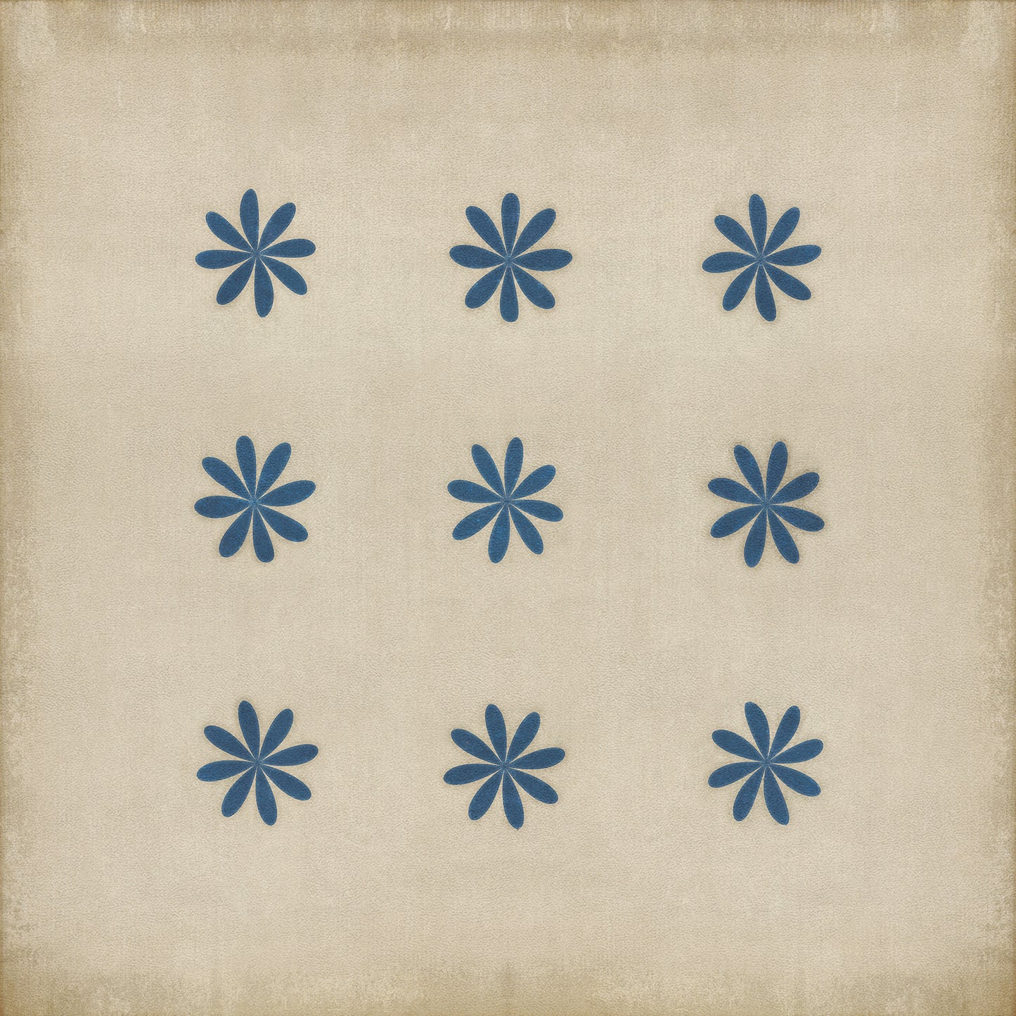 Pattern 48 Cloche 36x36 Vintage Vinyl Floorcloth