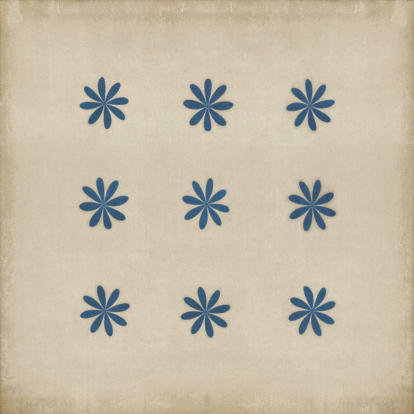 Pattern 48 Cloche 48x48 Vintage Vinyl Floorcloth