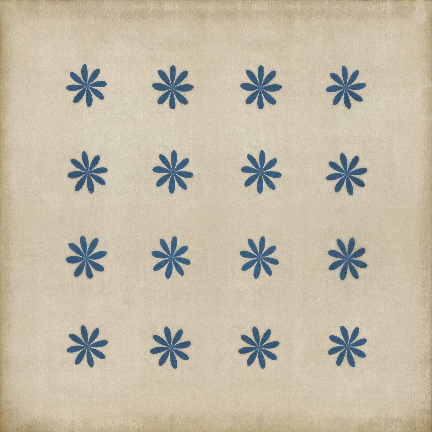Pattern 48 Cloche 72x72 Vintage Vinyl Floorcloth