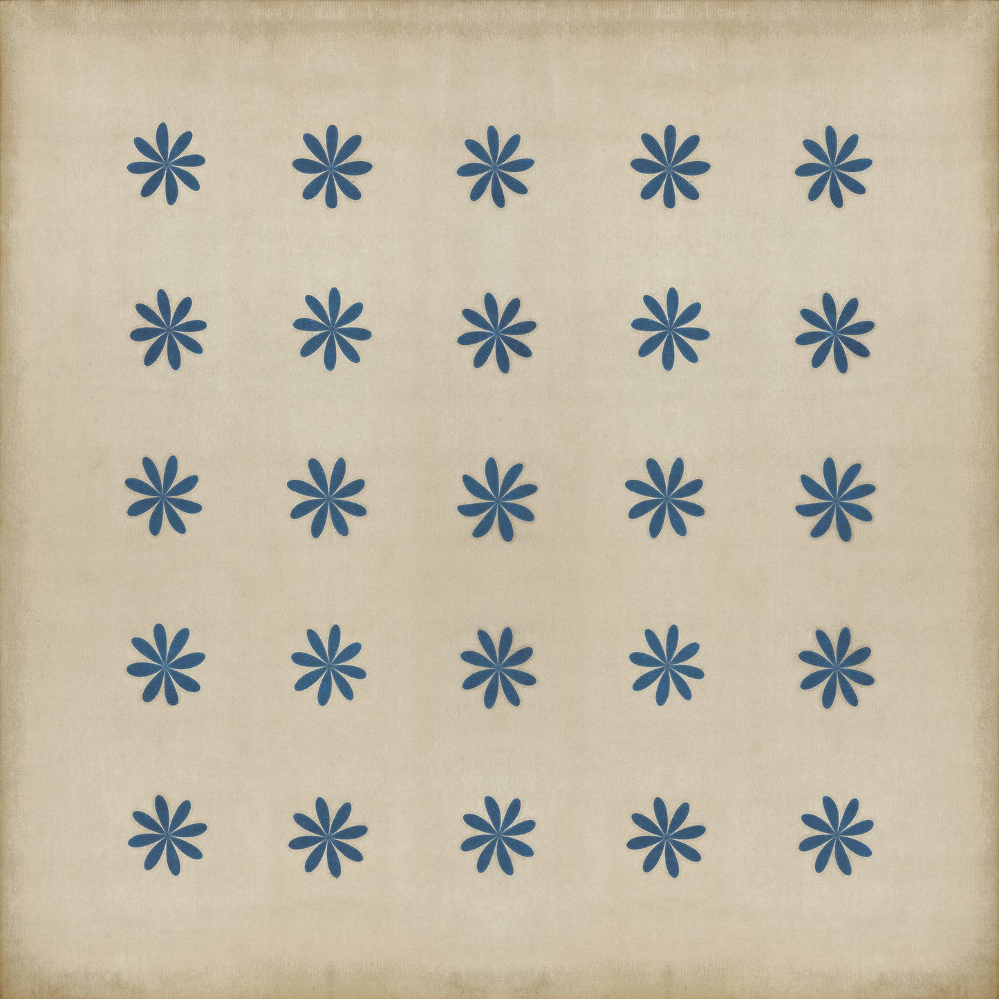 Pattern 48 Cloche 96x96 Vintage Vinyl Floorcloth