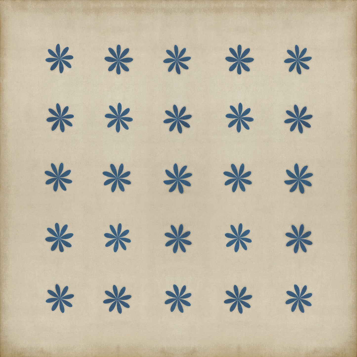Pattern 48 Cloche 120x120 Vintage Vinyl Floorcloth