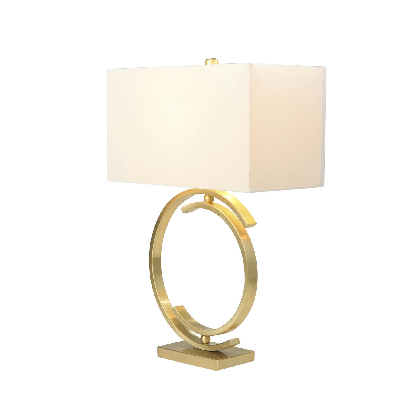 Metal 29" Cc Table Lamp, Brushed Gold