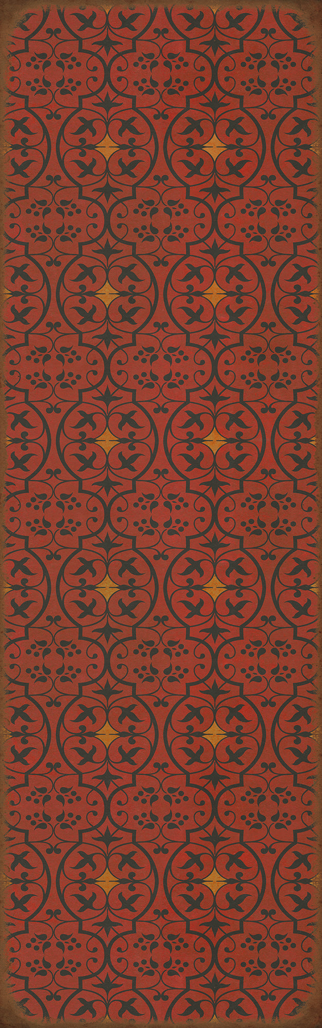 Pattern 51 Hookah Lounge 36x115 Vintage Vinyl Floorcloth
