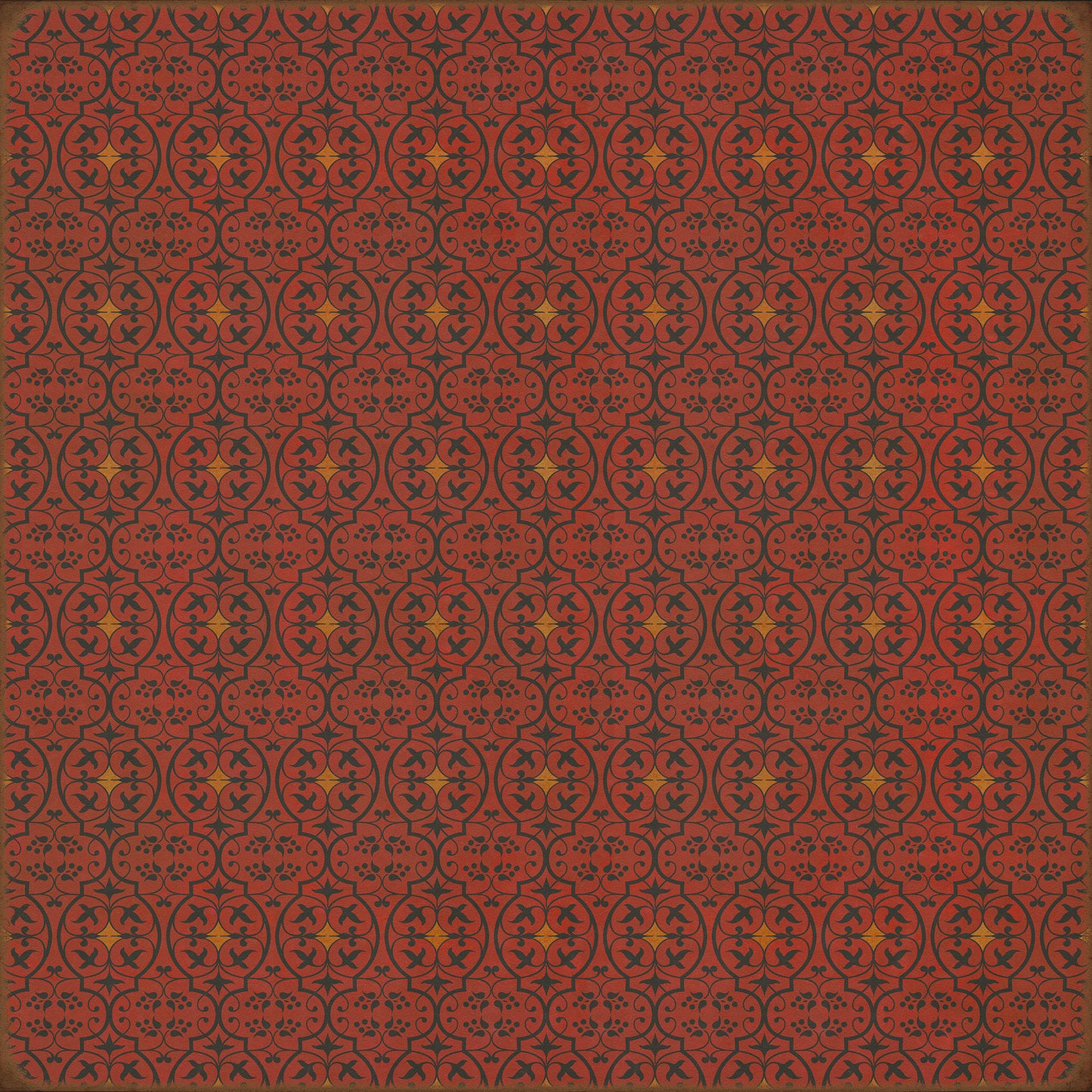 Pattern 51 Hookah Lounge 72x72 Vintage Vinyl Floorcloth