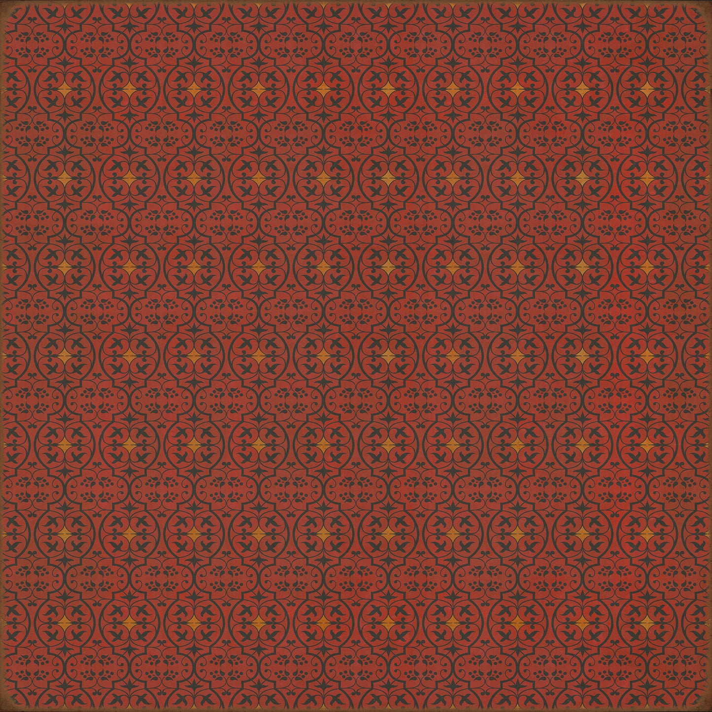 Pattern 51 Hookah Lounge 96x96 Vintage Vinyl Floorcloth