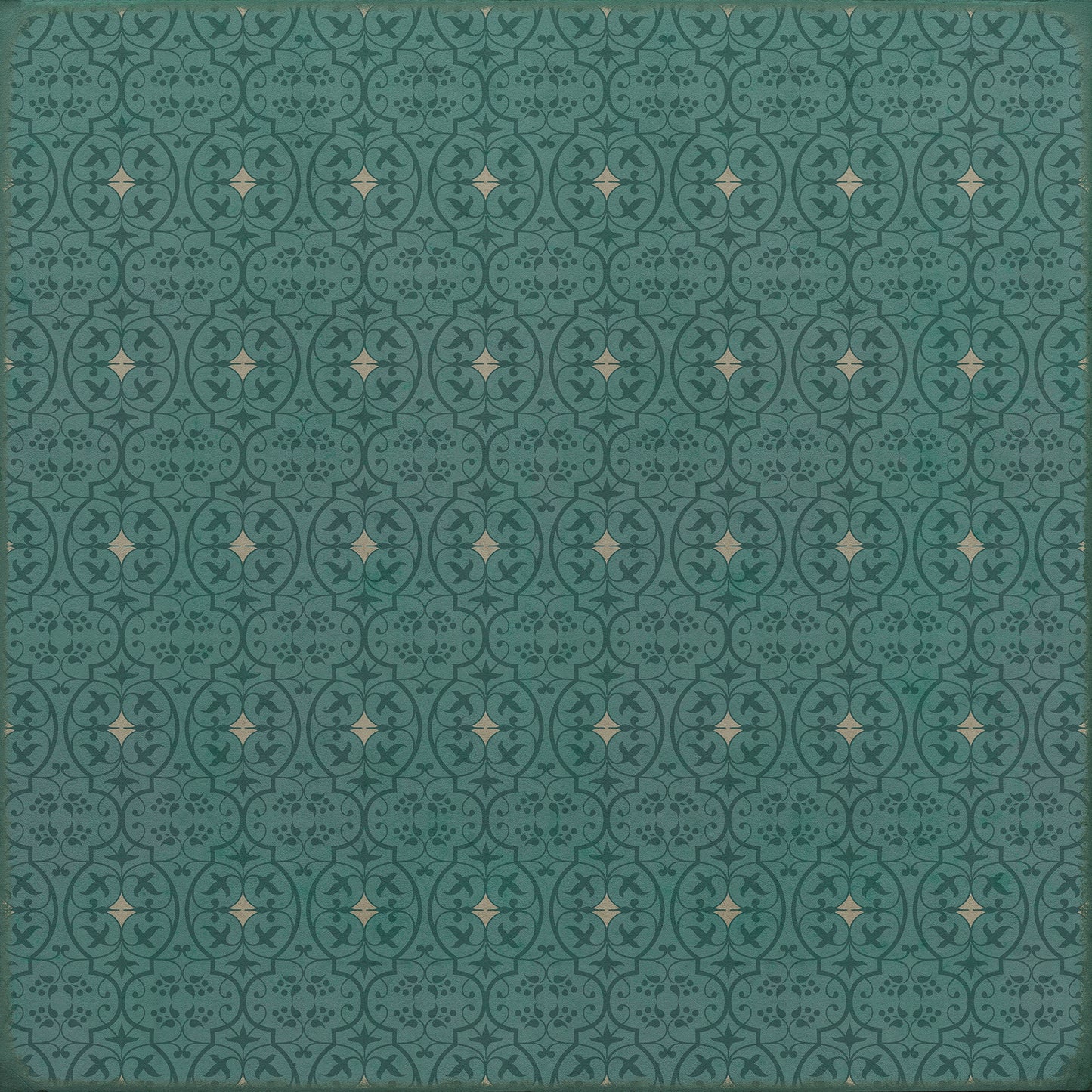 Pattern 51 Isn't it pretty to think so 60x60 Vintage Vinyl Floorcloth