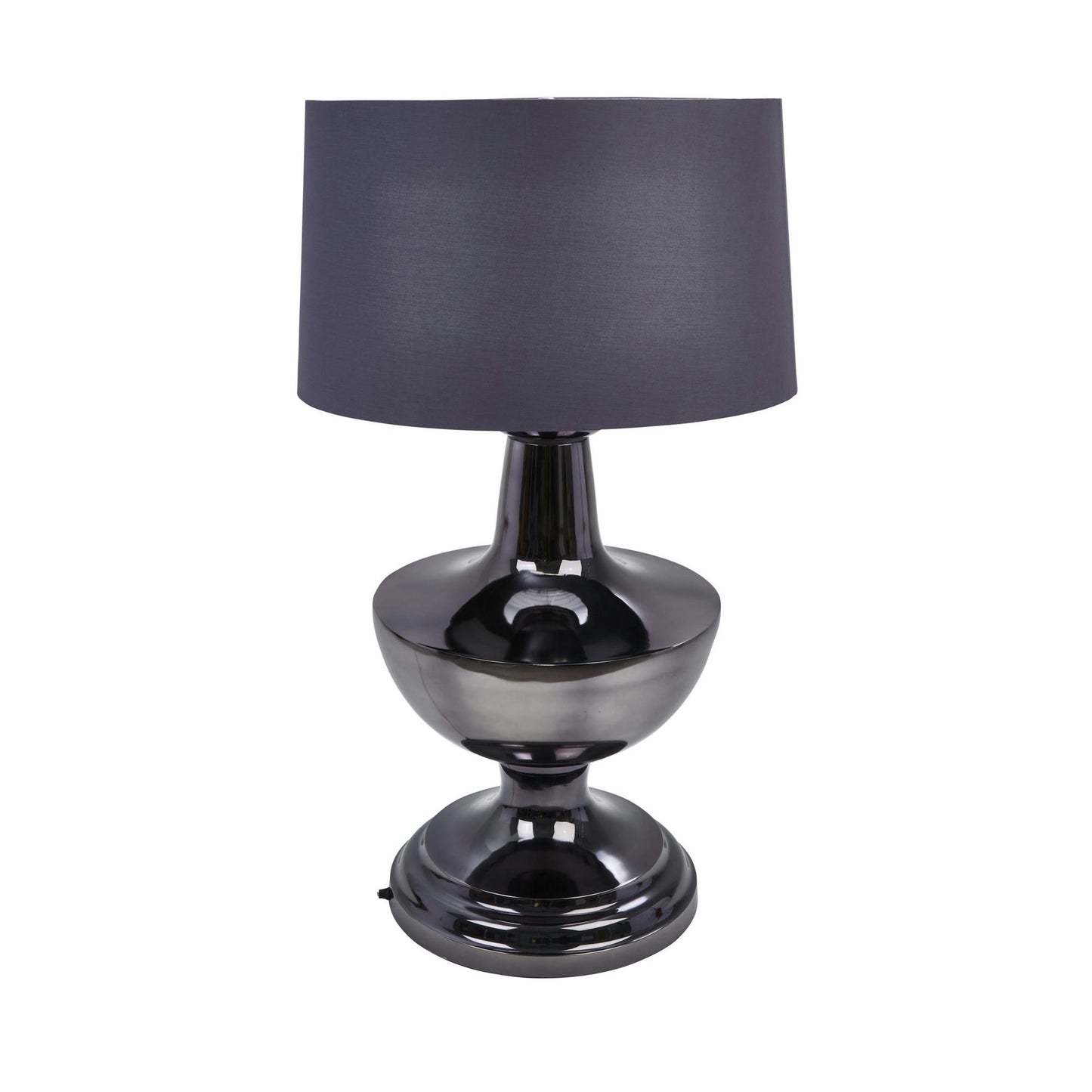Stainless Steel 33" Table Lamp, Black