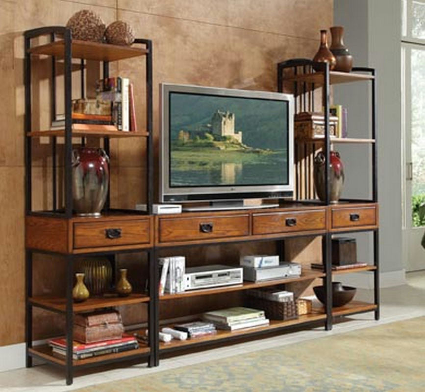 Modern Craftsman Media Stand by homestyles