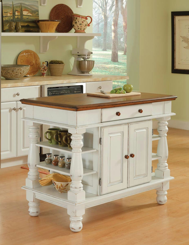 Montauk Kitchen Island by homestyles, Off-White