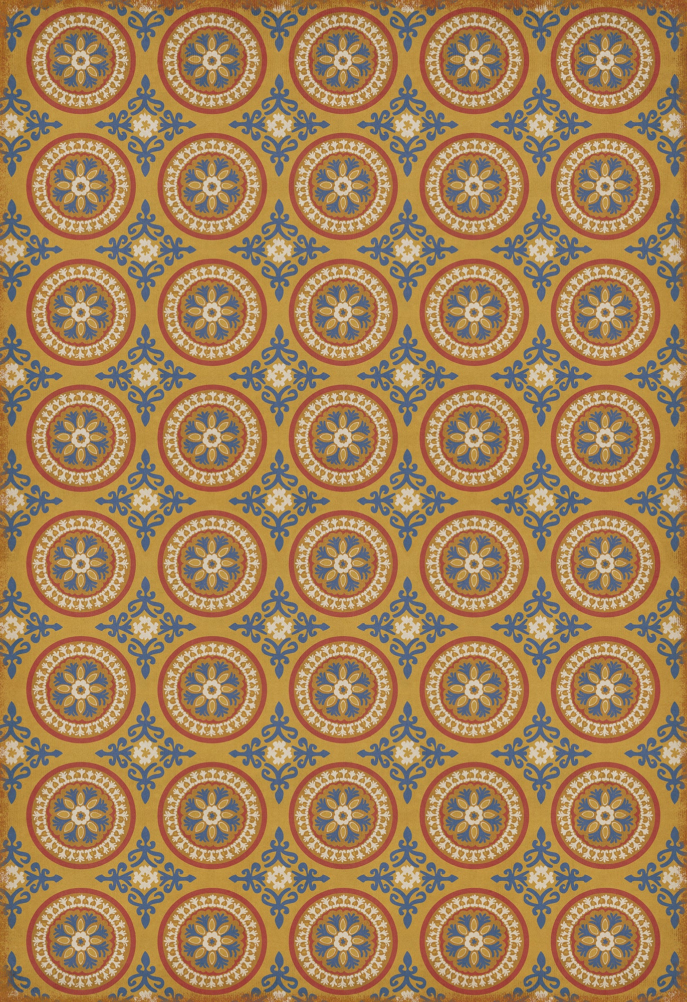 Pattern 43 Sublime 120x175 Vintage Vinyl Floorcloth