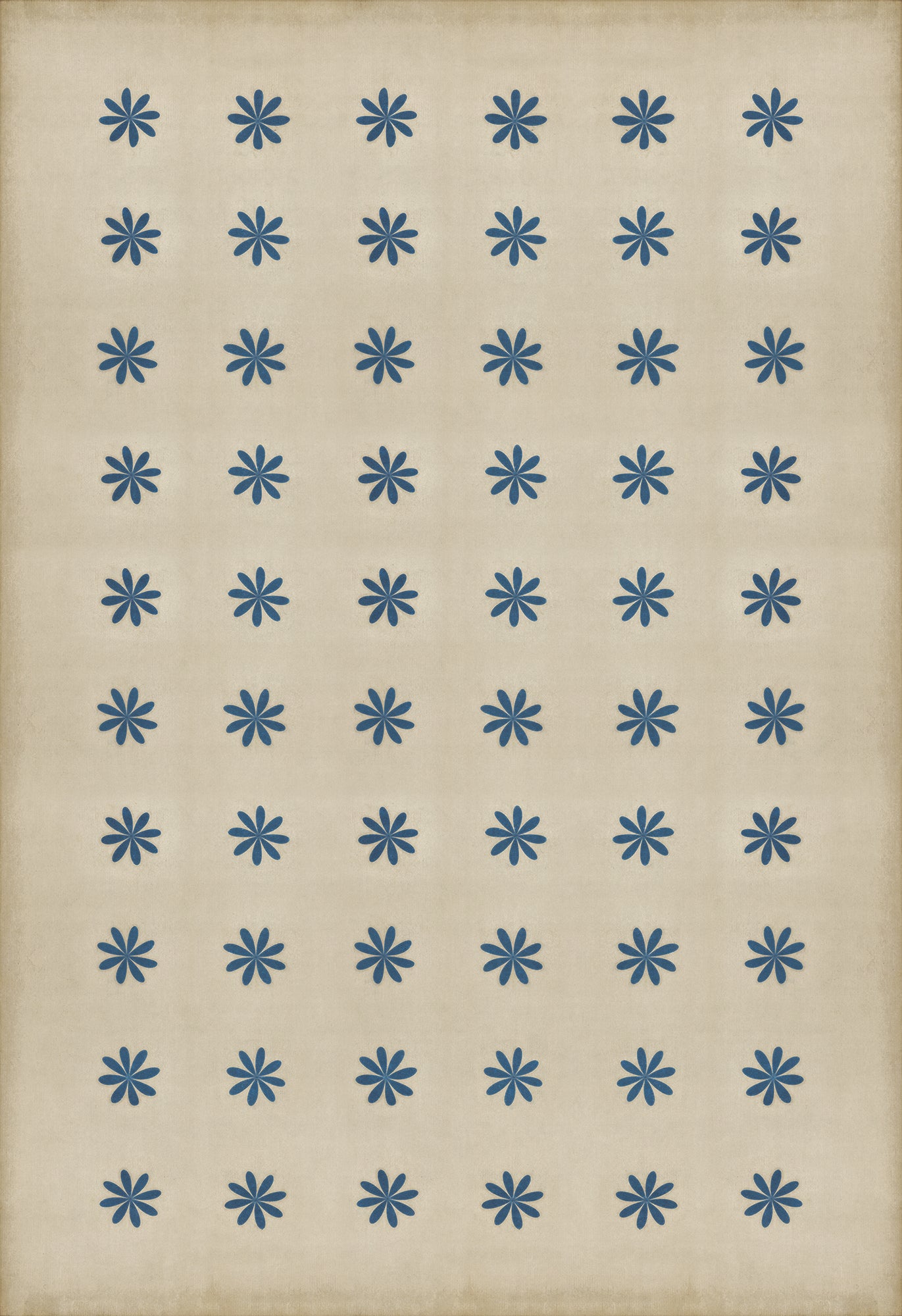 Pattern 48 Cloche 120x175 Vintage Vinyl Floorcloth