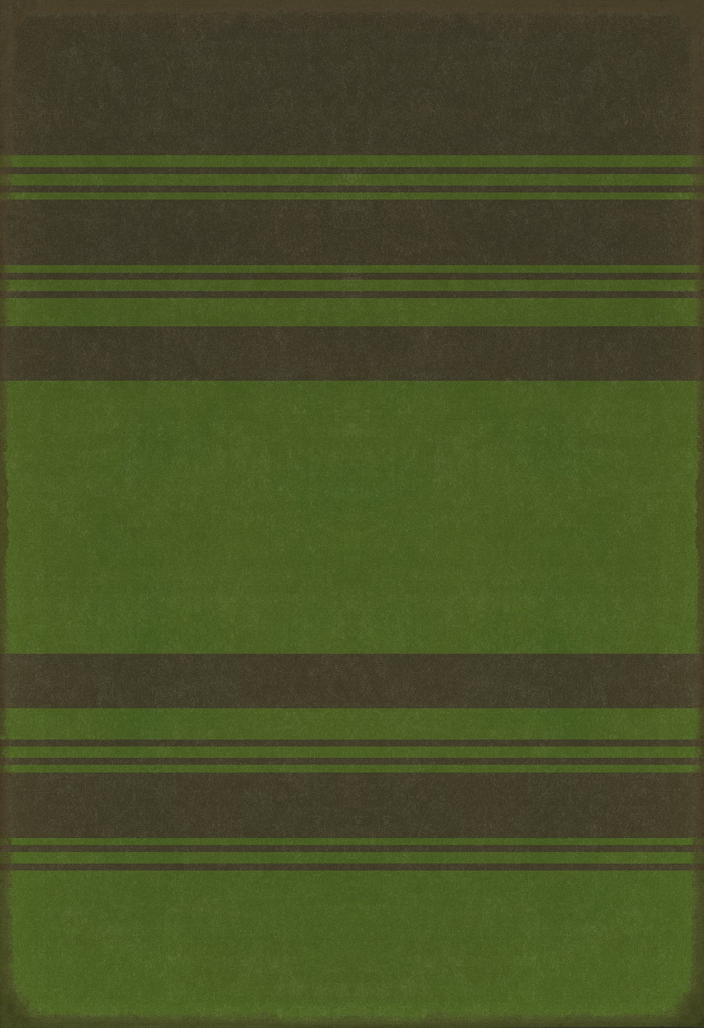 Pattern 50 Organic Stripes Black and Green 120x175 Vintage Vinyl Floorcloth
