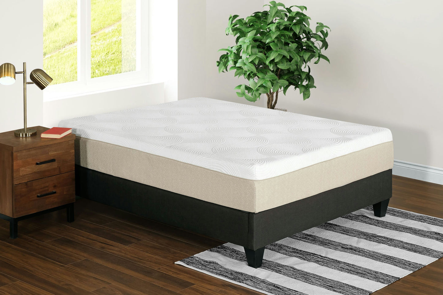 Glacial Plush 12" Cool Gel Memory Foam Matress, California King