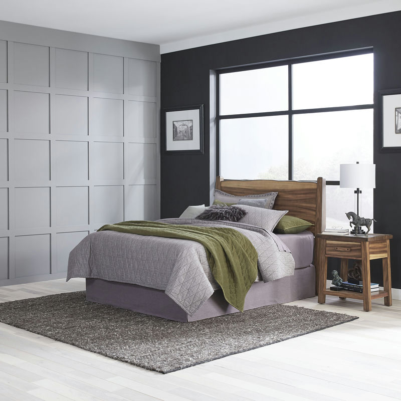 Forest Retreat Queen Headboard and Nightstand by homestyles