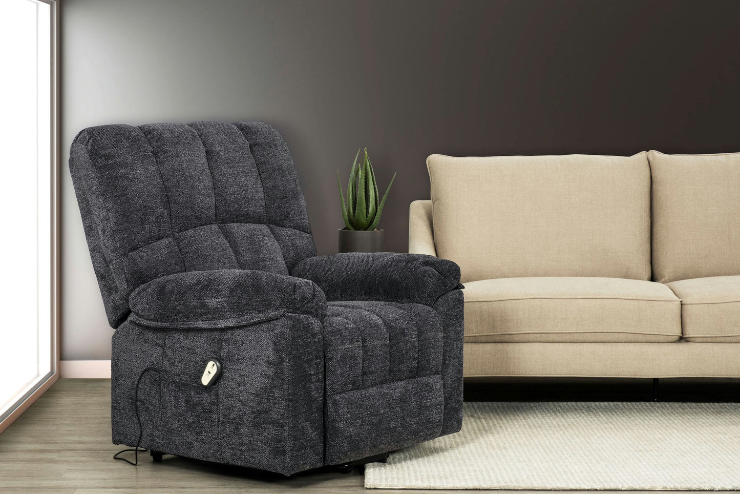 Arnold Power Lift Recliner, Midnight