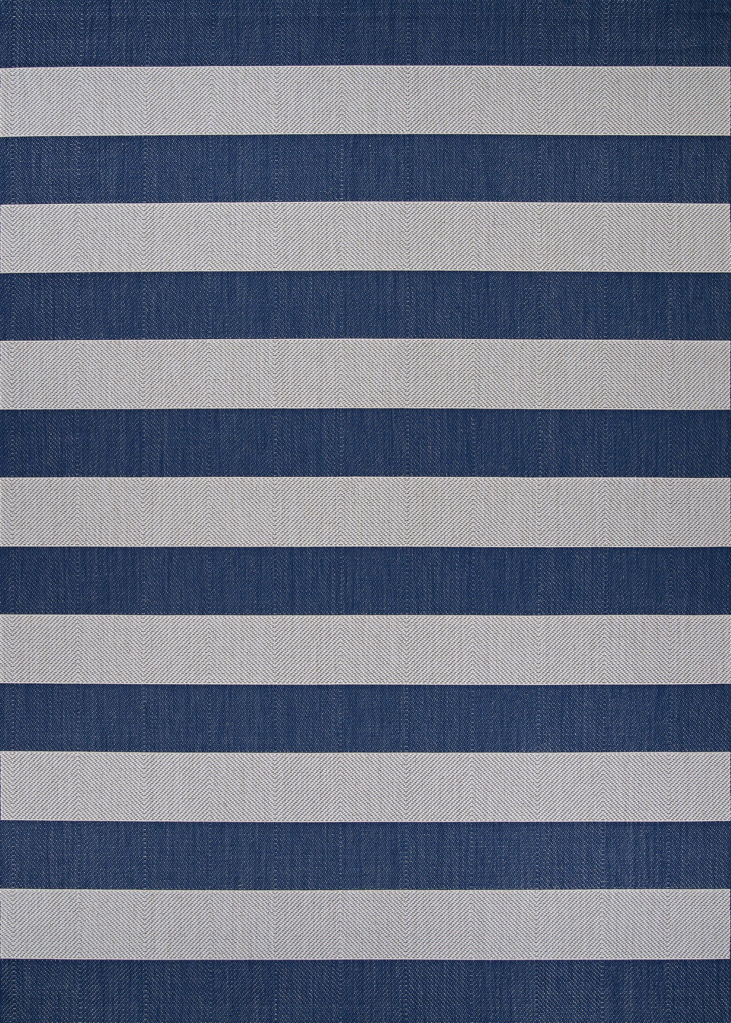 Couristan Afuera Yacht Club Midnight Blue-Ivory Runner Rug 2'2" x 7'10"