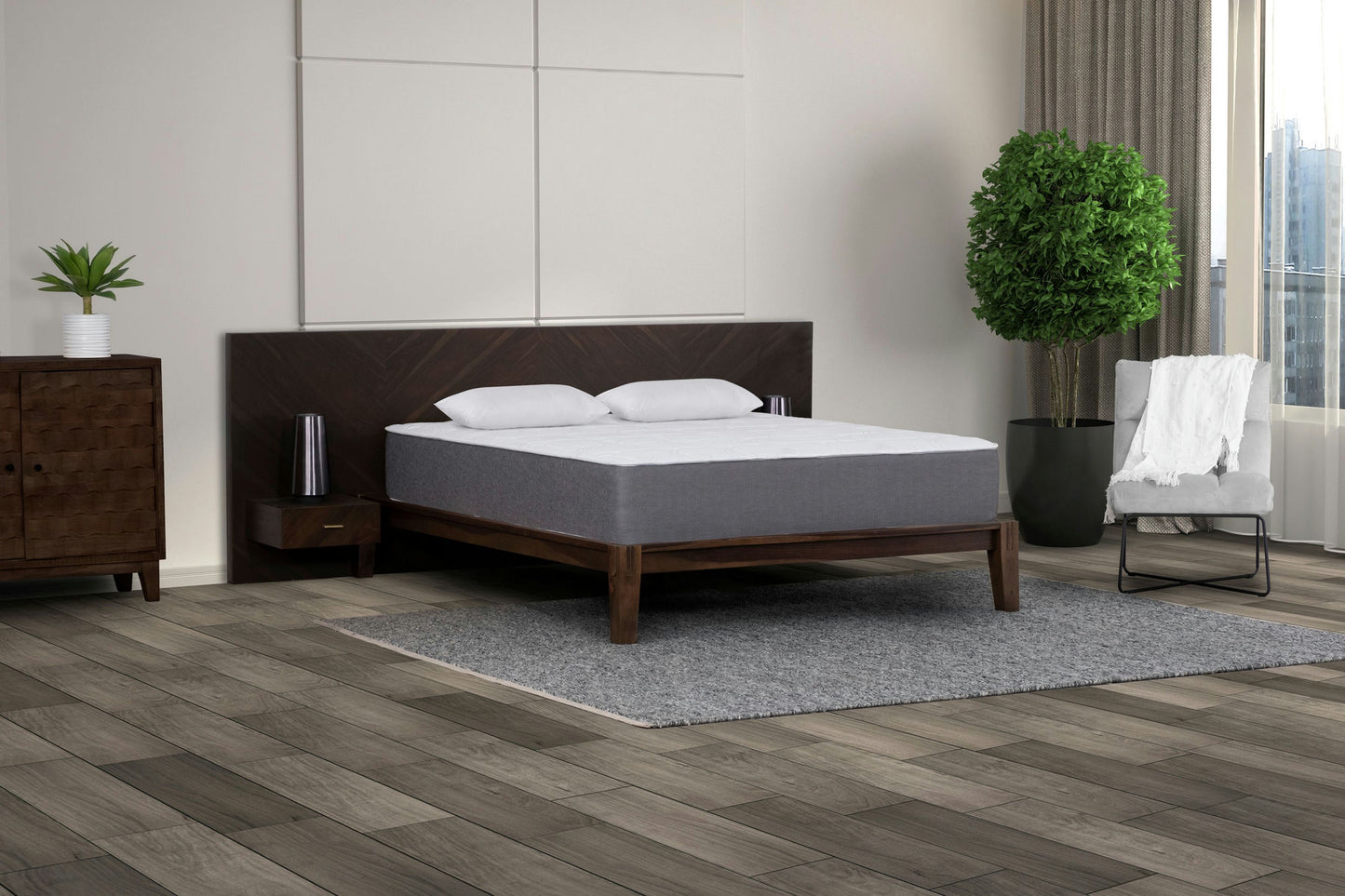 Regal Cloud 12" Pocket Coil Mattress + 2 Pillow, Cal King