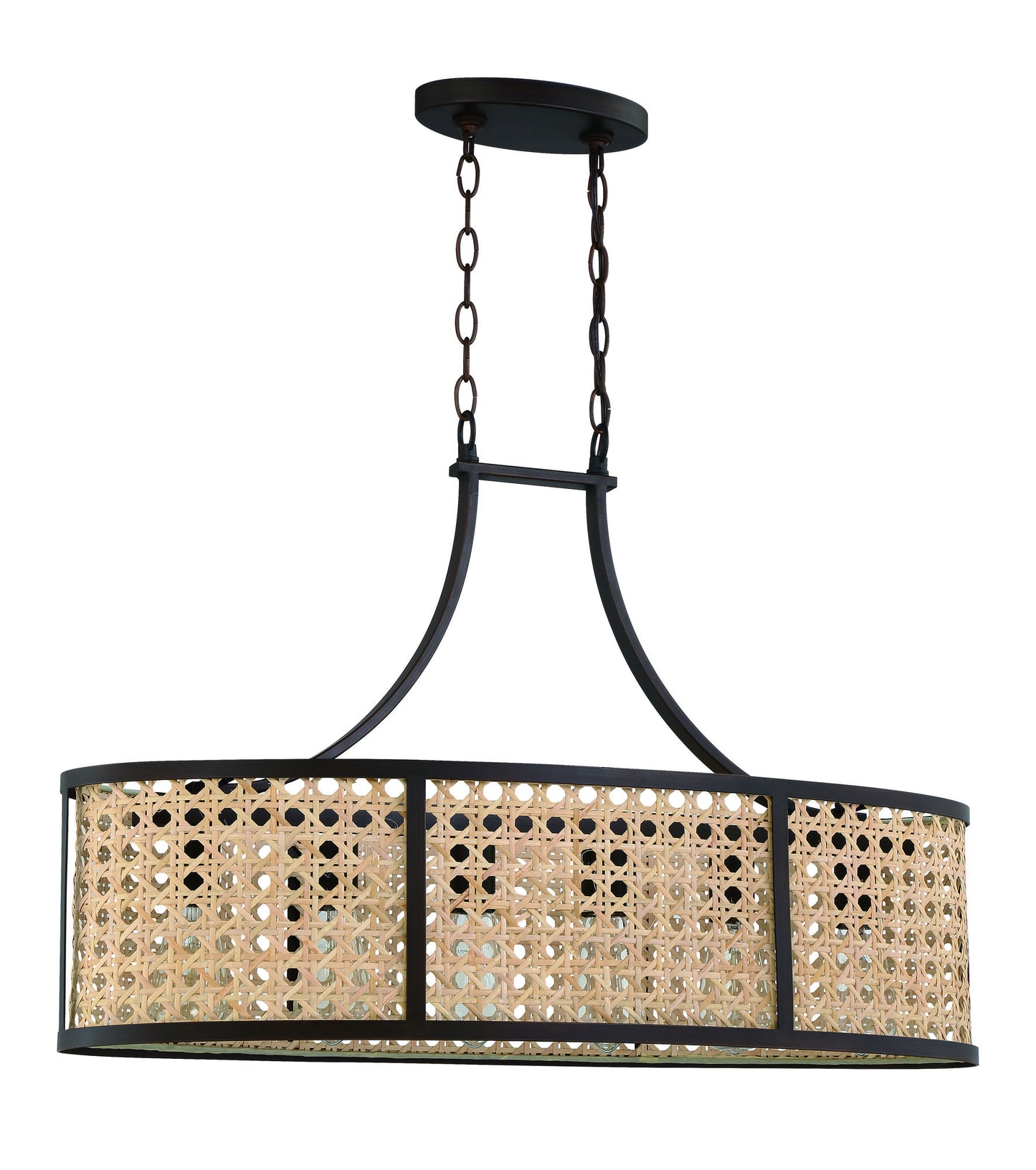 6 Light Island, Aged Bronze Brushed