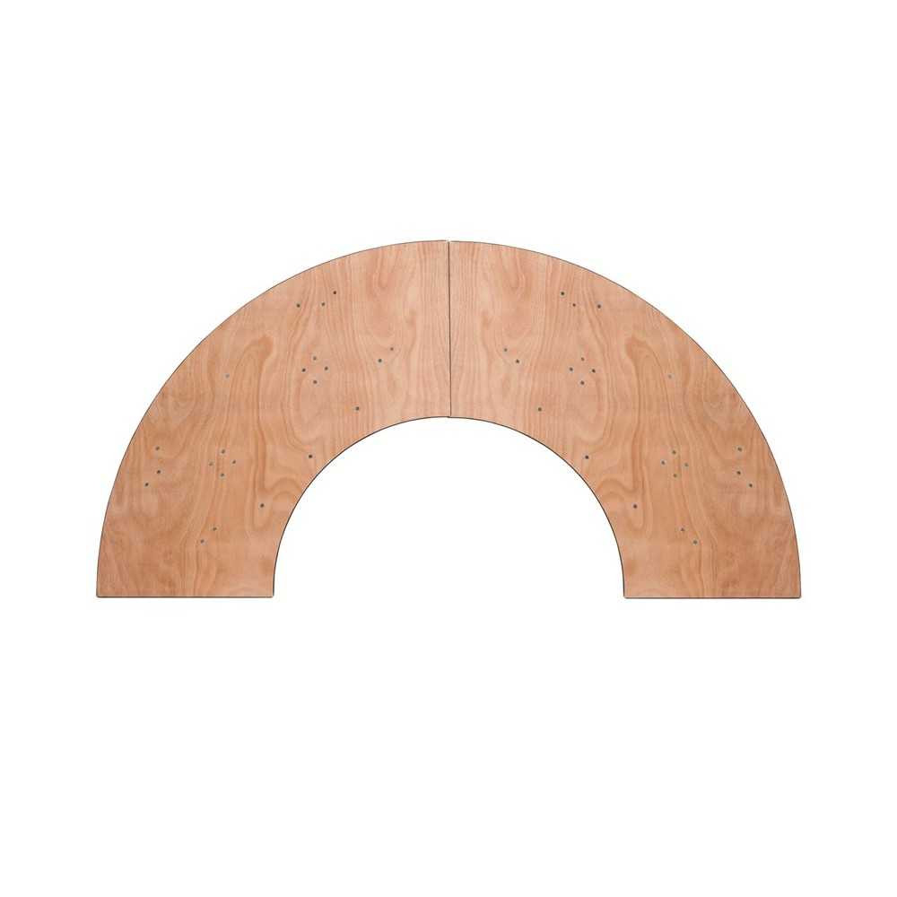 5.5 ft. x 2 ft. Serpentine Wood Folding Banquet Table