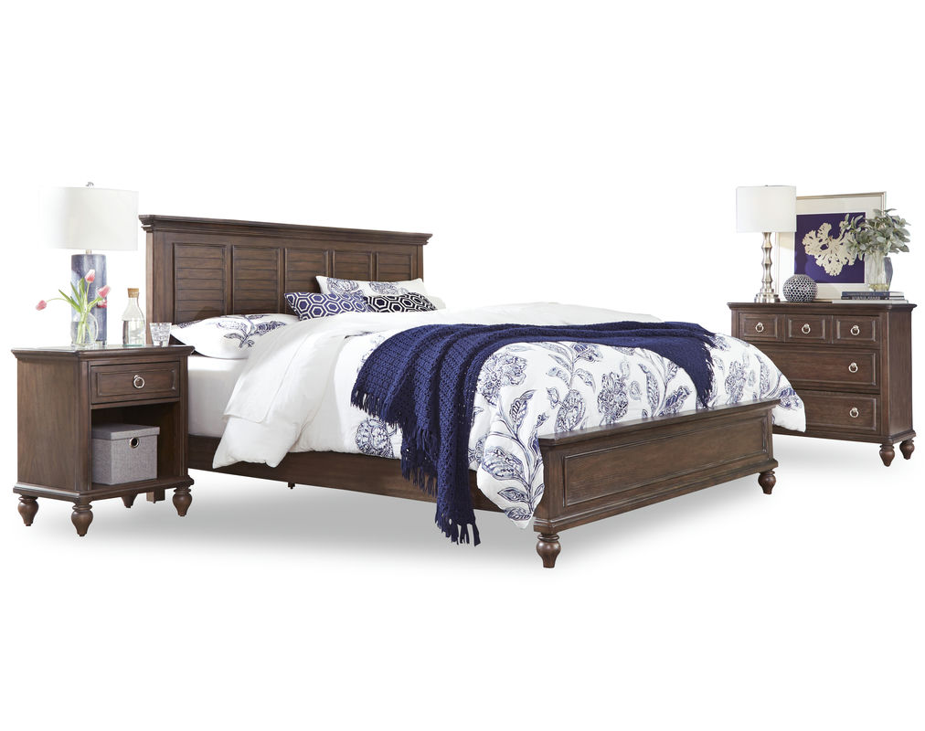 Marie King Bed, Nightstand and Chest by homestyles