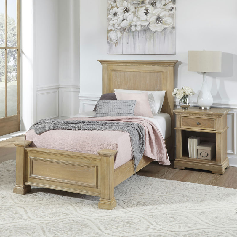 Manor House Twin Bed and Nightstand by homestyles