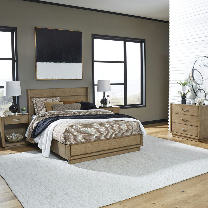 Montecito Queen Bed, Two Nightstands and Chest by homestyles