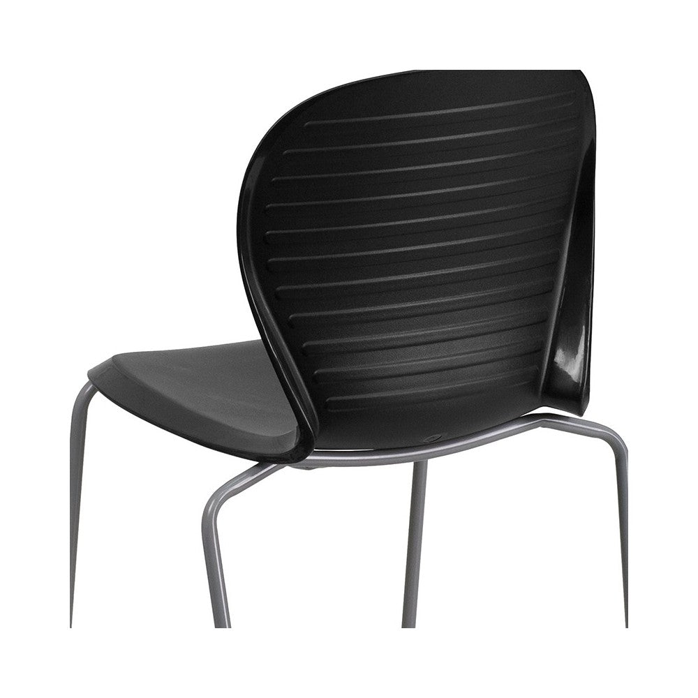 551 lb. Capacity Black Stack Chair
