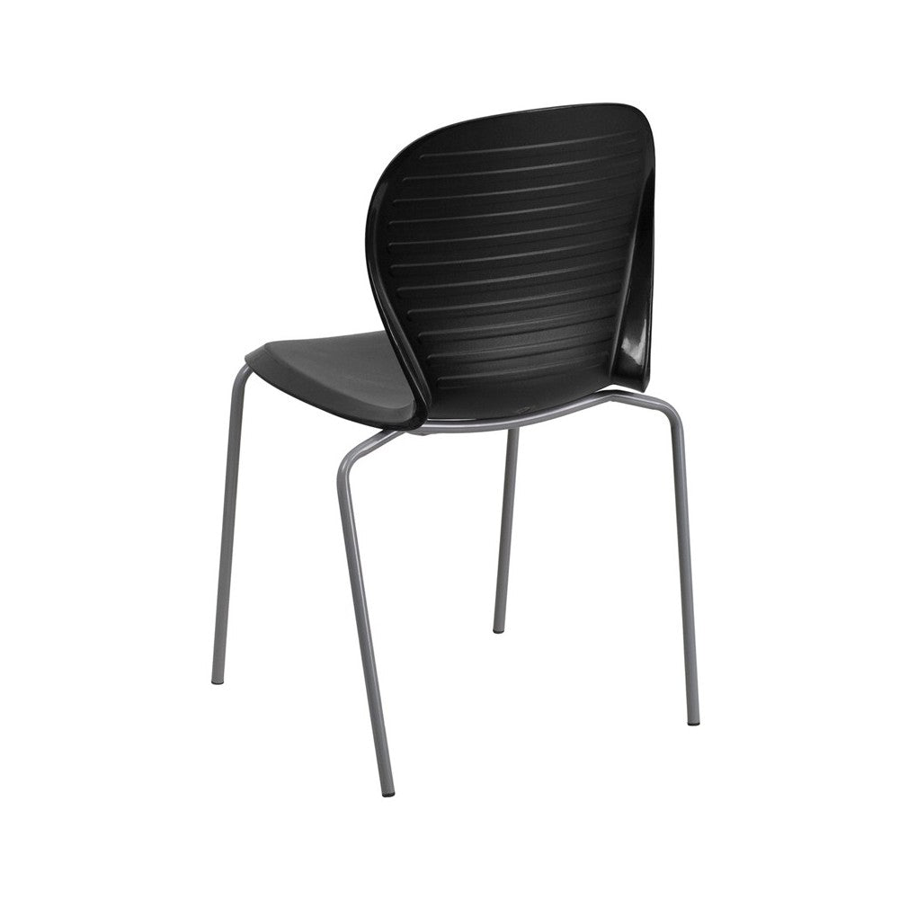 551 lb. Capacity Black Stack Chair