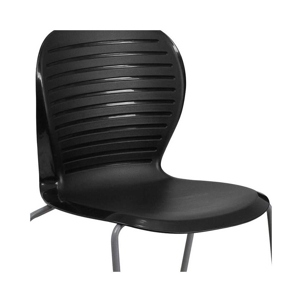 551 lb. Capacity Black Stack Chair
