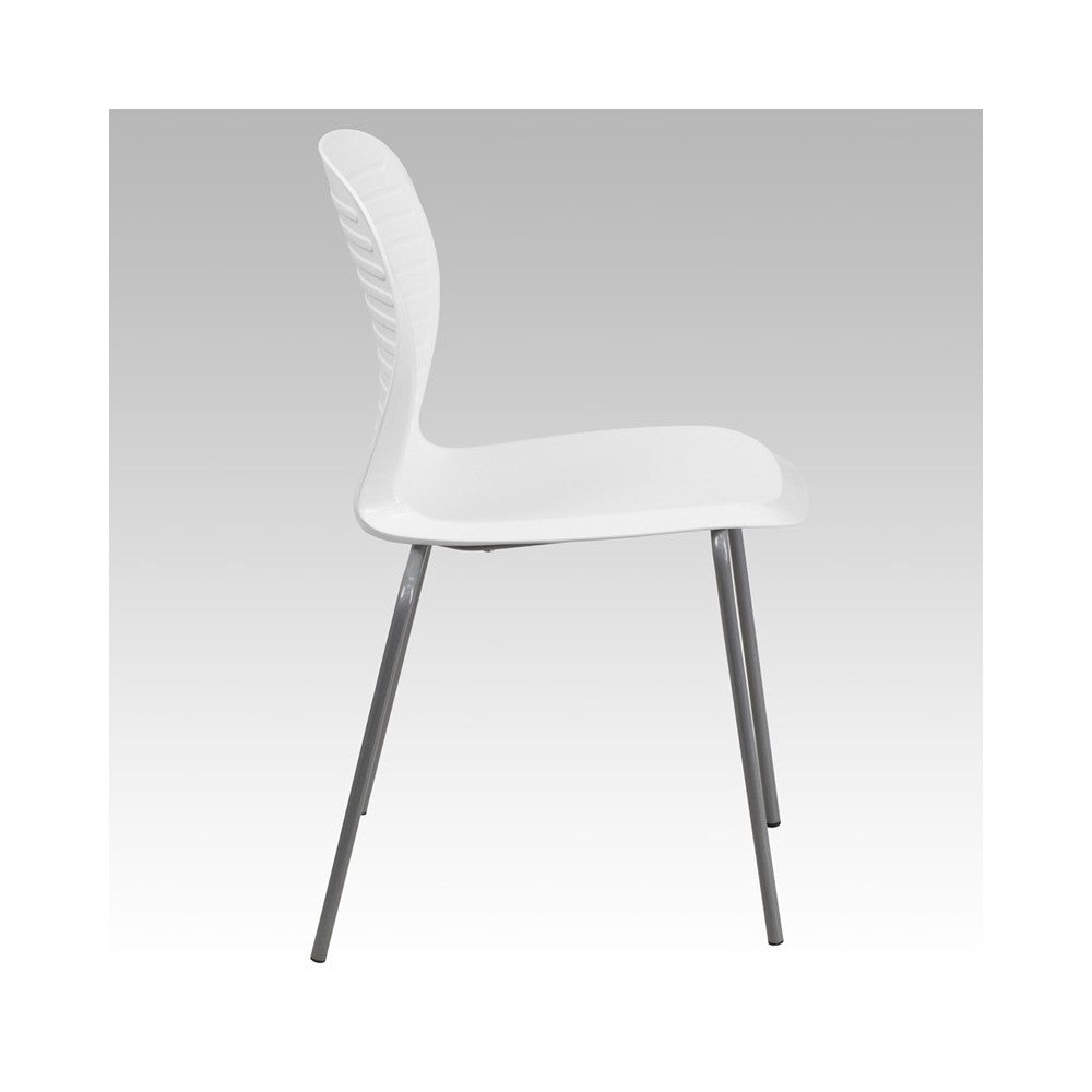 551 lb. Capacity White Stack Chair