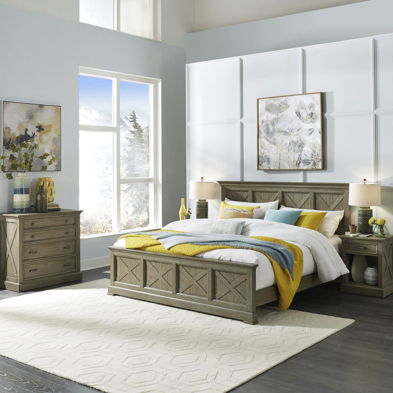 Walker King Bed, Nightstand and Chest by homestyles