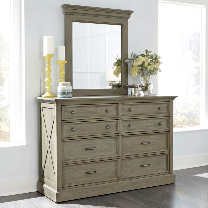 Walker Dresser with Mirror by homestyles