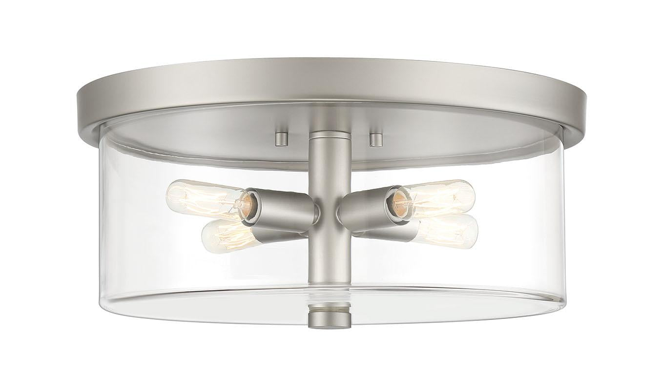 Hailie Flushmount 4 Light Satin Nickel