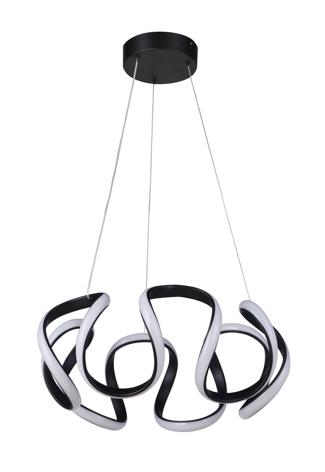 Pulse Dimmable LED Pendant, Flat Black