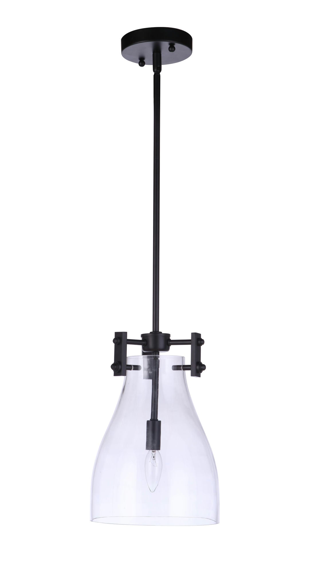 Chardonnay Mini Pendant 1 Light Flat Black