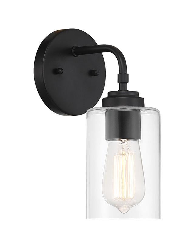 Stowe Wall Sconce 1 Light Flat Black